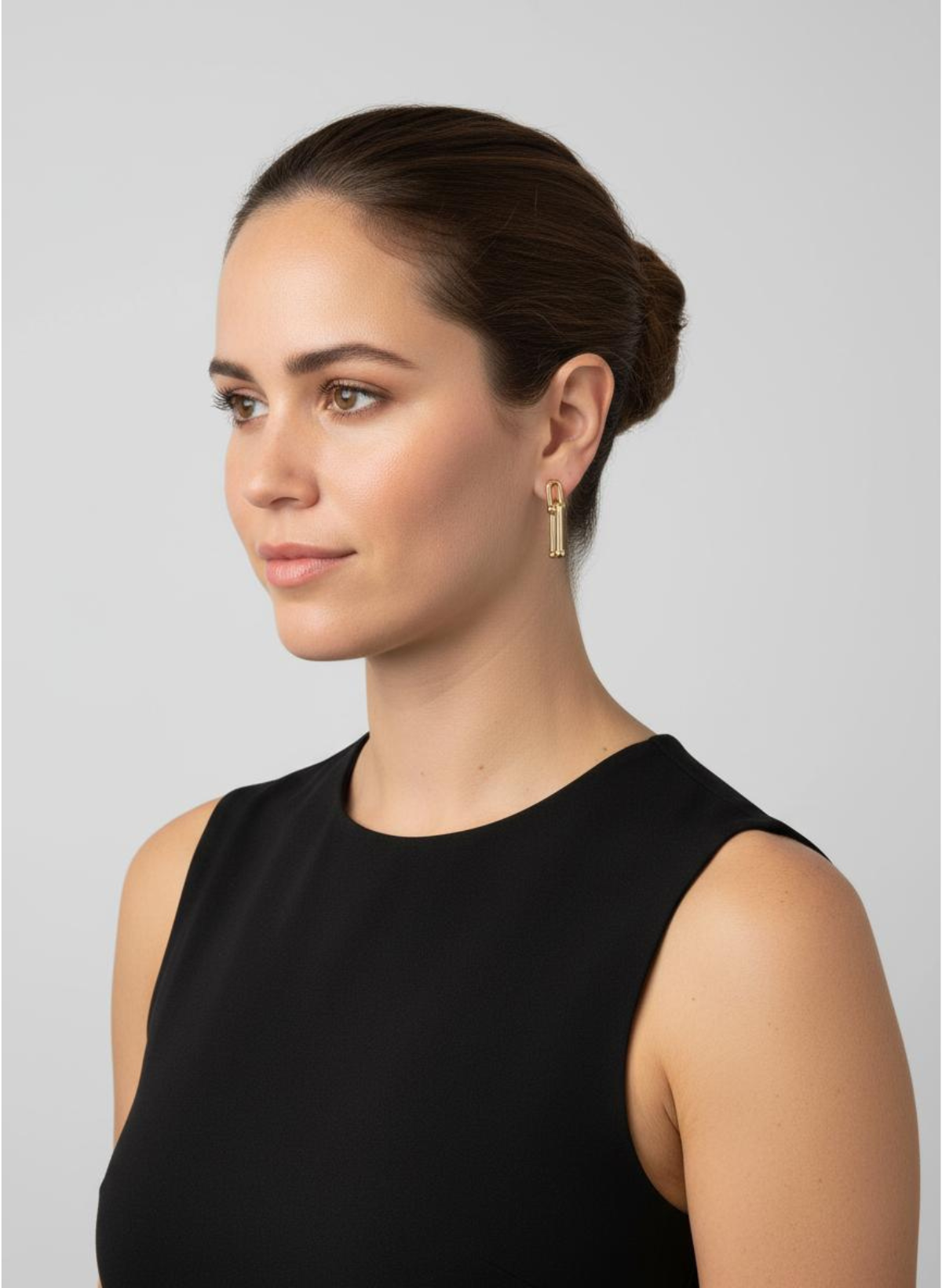 ✨ Modern Link Drop Earrings