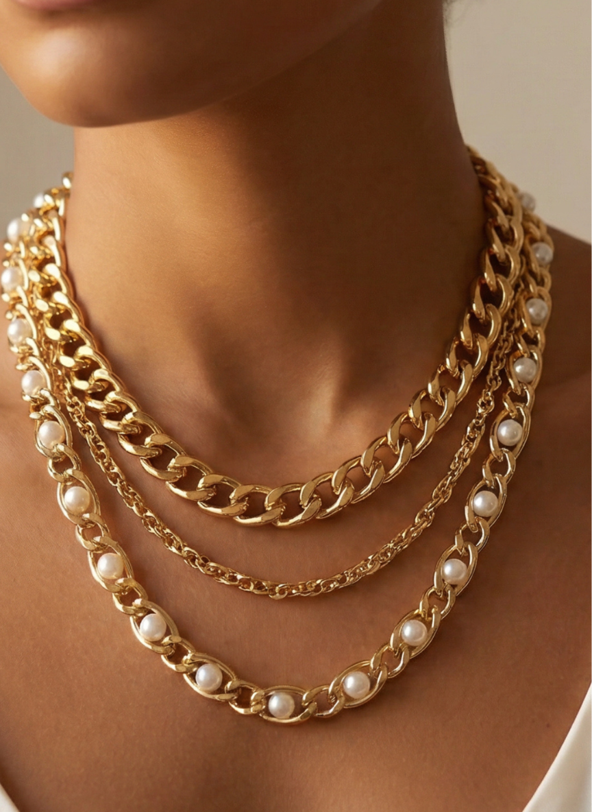 Serafina Pearl Chain Necklace