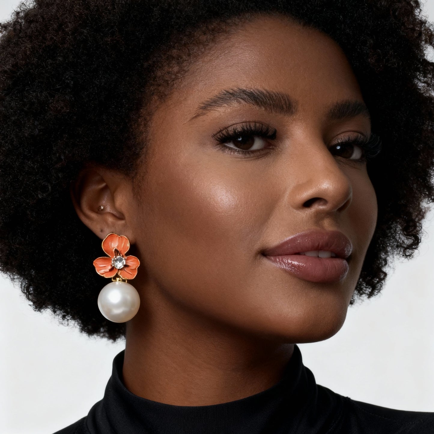 Coral Blossom Earrings