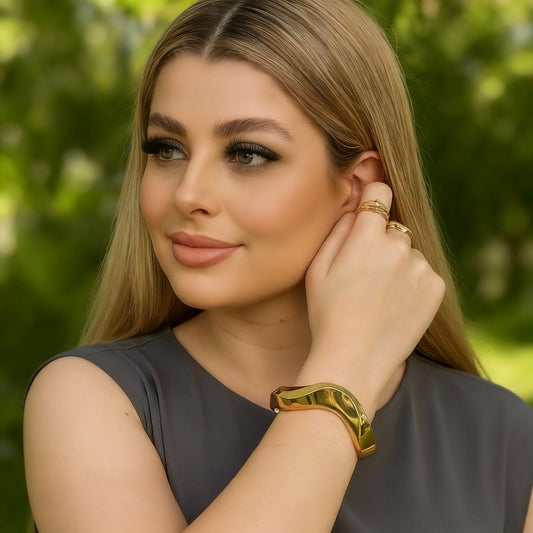 18k Gold-Plated and Silver – NEFERTITI BRACELET