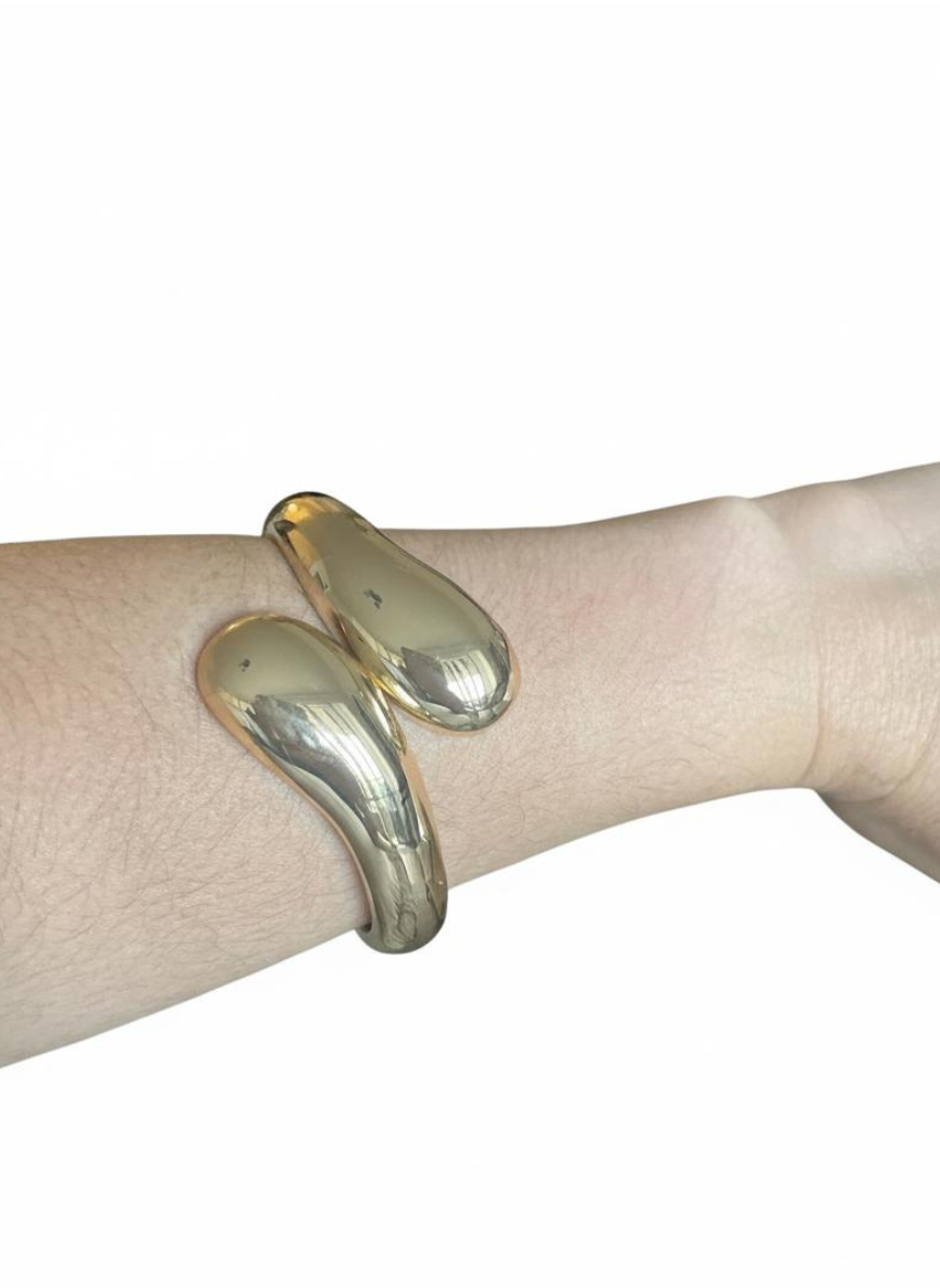 Gold Drop Bracelet – 18k Gold-Plated & Silver